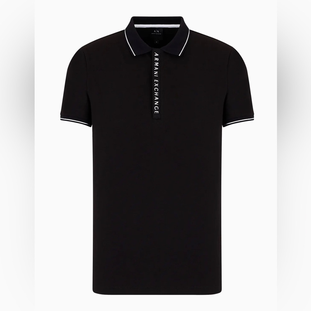 Stretch jersey slim fit polo shirt